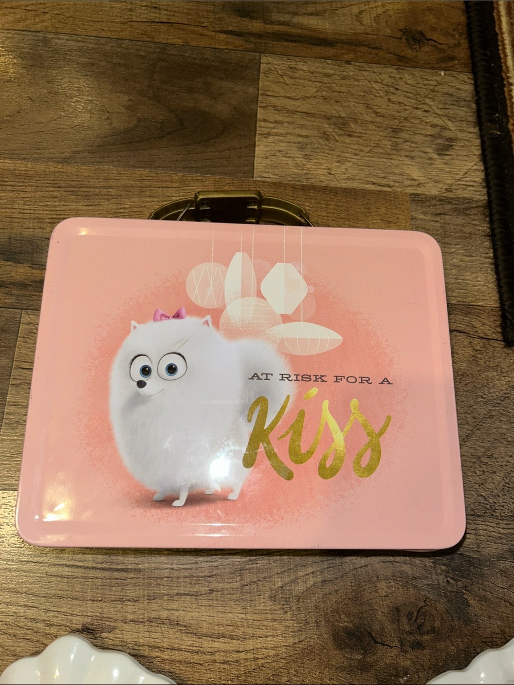 Pets Gidget Pink Small Pets Lunchbox — 'At Risk for a Kiss' I Love Max